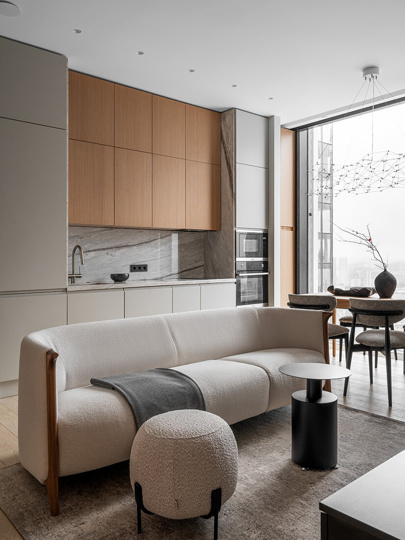 Индийский ковёр из шерсти и бамбукового шёлка CHAOS THEORY